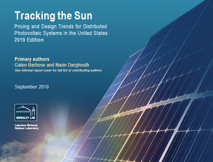 Berkeley Lab’s Tracking the Sun Report Describes the Latest Distributed PV Pricing and Design Trends
