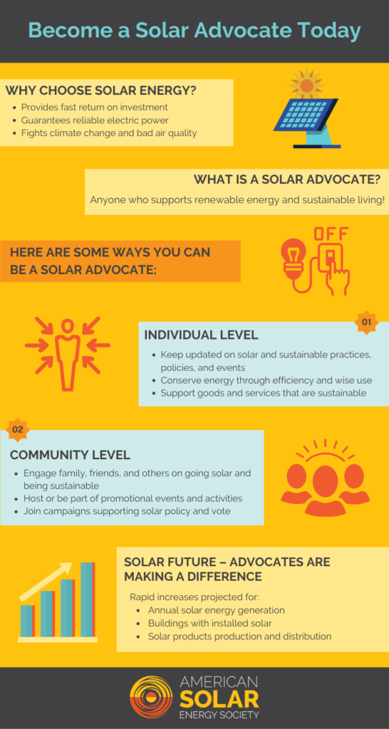 a Solar Advocate Today American Solar Energy Society