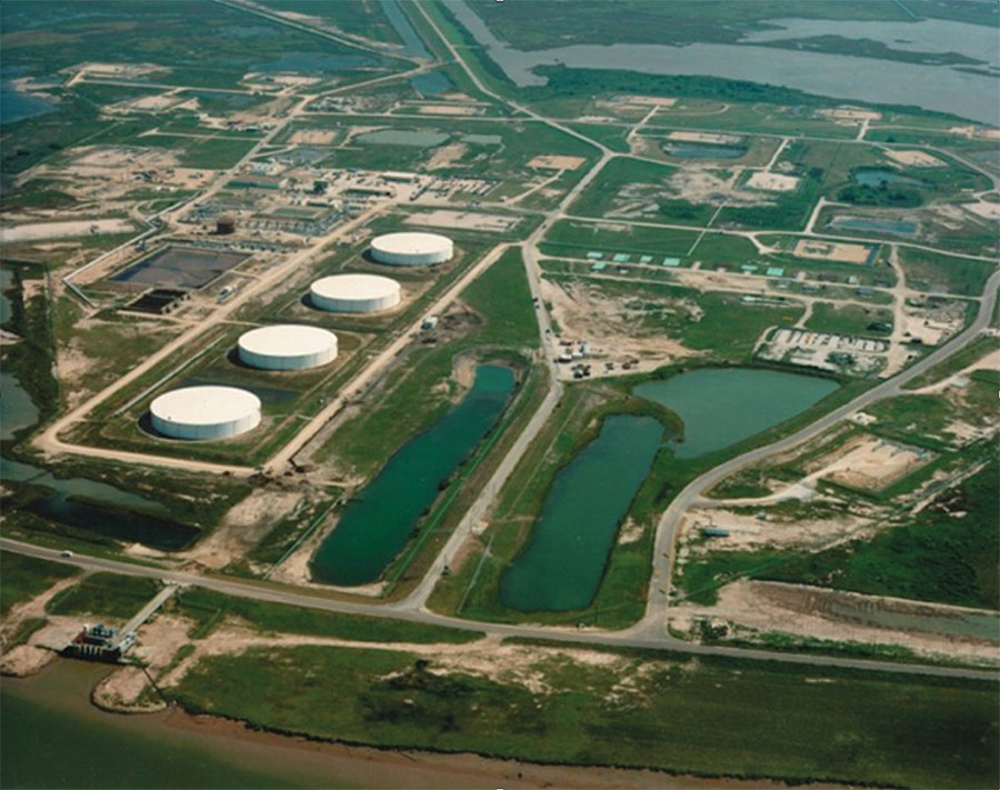 Fig. 9: Strategic Petroleum Reserve Facility at Bryan Mound.