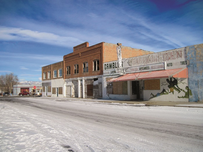 Abandoned buildings in Shoshoni, Wyoming