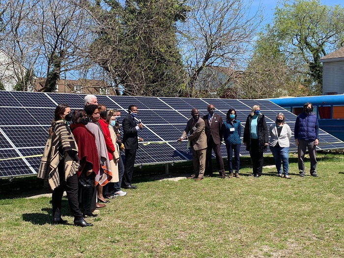 To show community support for solar power, there was a ribbon-cutting for the Wesley Union AME Zion solar array.