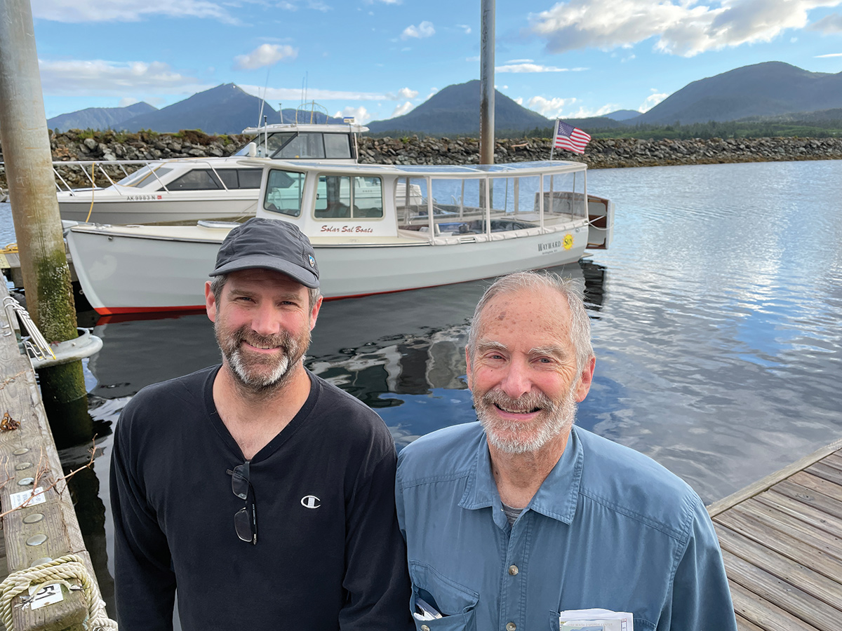 David and Alex arrive in Ketchikan, Alaska on Wayward Sun.